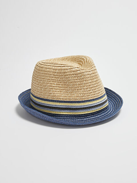 LCW baby Жолақты егжей-тегжейлі нәресте ұл сабан қалпақ - S16293Z1-FDU