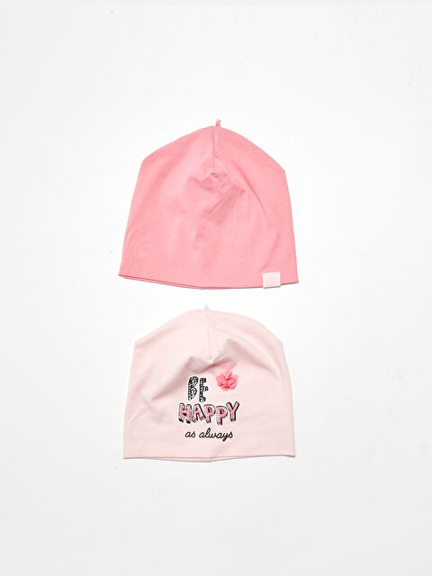 LCW baby قبعة بنات بيبي قطن جوج ديال الباكات - S16957Z1-GC1