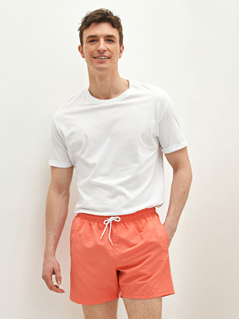 LCW SWIMWEAR Short Length Basic Men's Swimming Shorts - S18326Z8-GSB