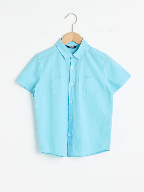 LCW Kids Basic Short Sleeve Boy's Poplin Shirt - S19364Z4-G0P