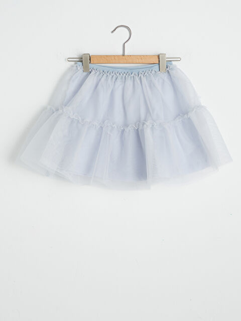 LCW Kids Elastic Waist Girl Tulle Skirt - S1AV22Z4-FWA