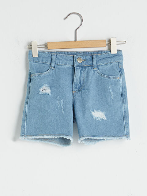 LCW Kids Girl's Jean Shorts - S1BA46Z4-311