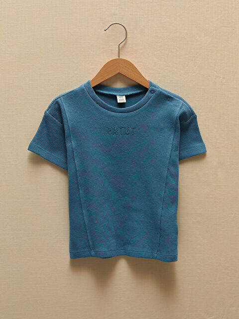 LCW baby Crew Neck Basic Baby Boys' T-Shirt - S1BP31Z1-GW2