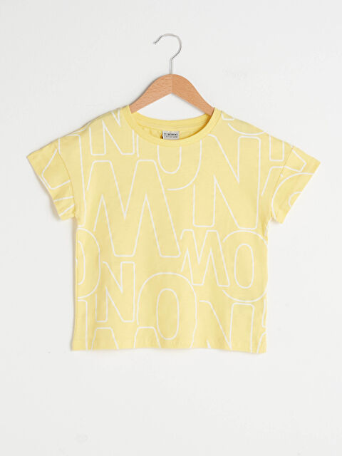 LCW Kids Κοντομάνικο Παιδικό T-shirt με Στρογγυλή Λαιμόκοψη και Εκτύπωση από Βαμβάκι - S1CD57Z4-LU7