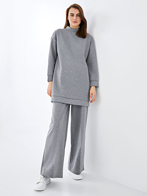 LCW Modest Elasticated Waist Wide Leg Women's Sweatpants - S1CD92Z8-F8Y