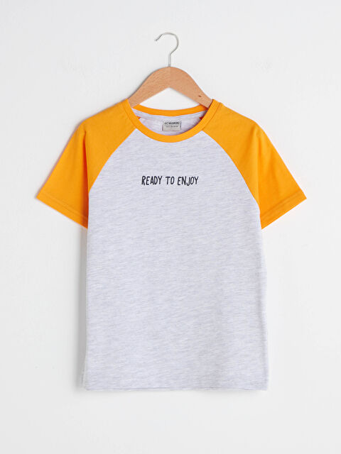 LCW Kids T-Shirt Pour Garçons Imprimé à Manches Courtes et Col Rond - S1DB58Z4-LAK