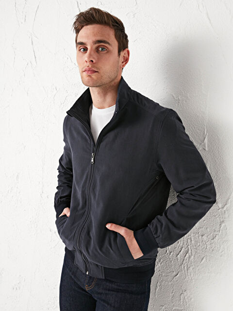 LCWAIKIKI Classic Vertical Collar Bomber Thin Men's Coat - S1DD28Z8-E9J