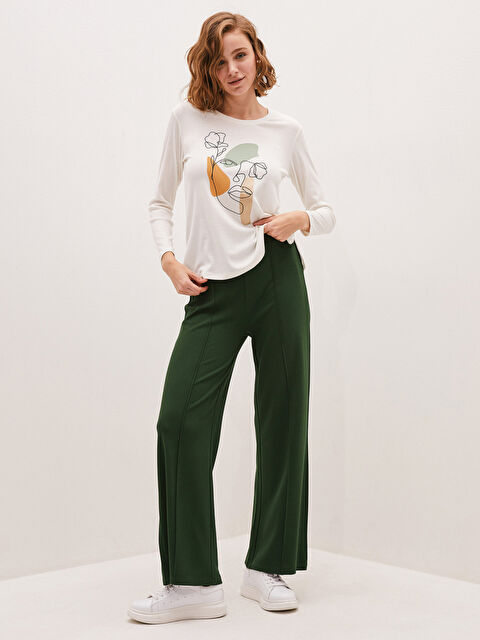 LCWAIKIKI Basic بنطلون رياضي بخصر مرن للسيدات - S1DG92Z8-HMY