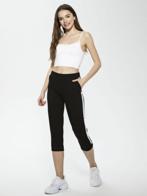 LCW Vision Ribbon Detailed Women's Capri With Elastic Waist - S1DL21Z8-CVL