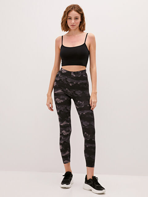 LCW Vision Elasticated Waist Patterned Women's Leggings - S1DR34Z8-LQJ