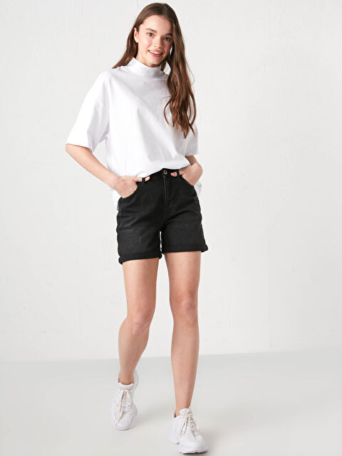 LCW Jeans Pocket Detailed Women's Rodeo Jean Shorts - S1EE76Z8-327