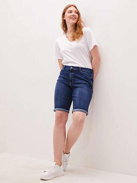 LCW Jeans Pocket Detailed Women's Rodeo Jean Shorts - S1EH49Z8-309