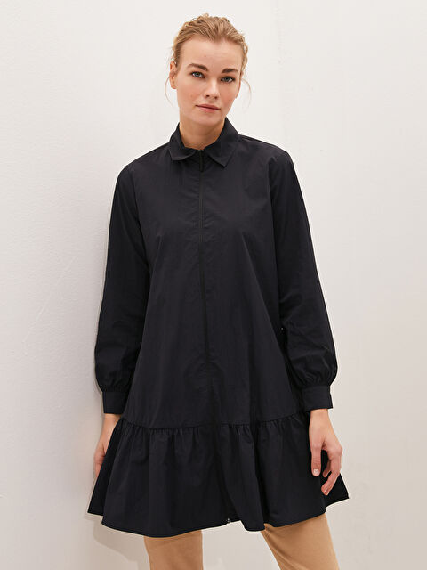 LCW Modest Tunique Chemise Unie à Manches Longues pour Femmes - S1EO91Z8-CVL