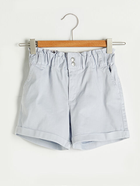 LCW Kids Basic Gabardine Girl Shorts With Elastic Waist - S1EP54Z4-FWA