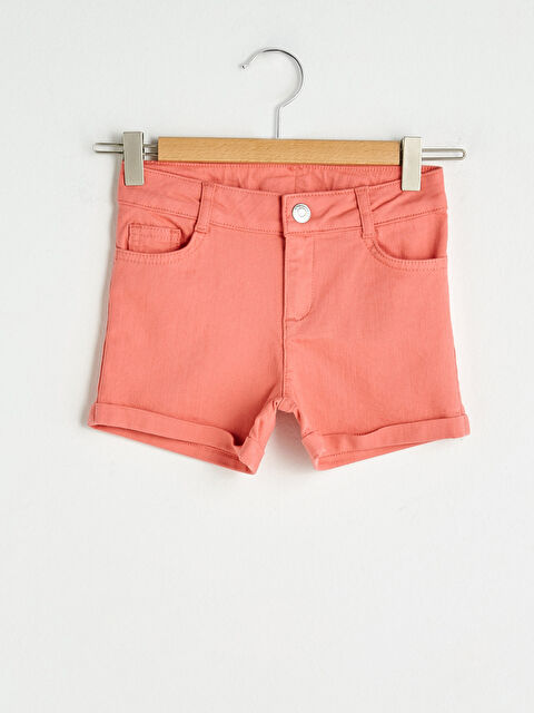 LCW Kids Basic Gabardine Girls Shorts - S1EP55Z4-GHJ