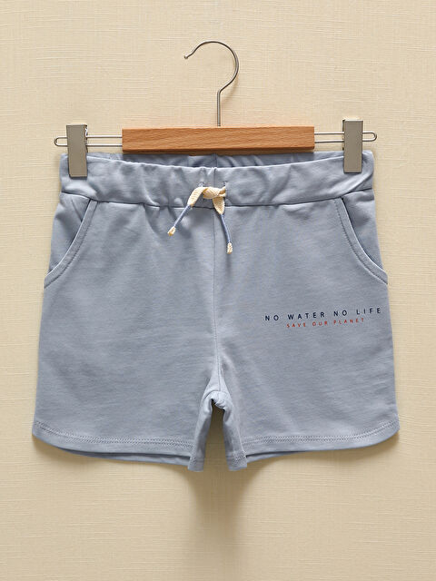 LCW Kids Elasticated Waist Printed Boys' Shorts - S1EY59Z4-FFH