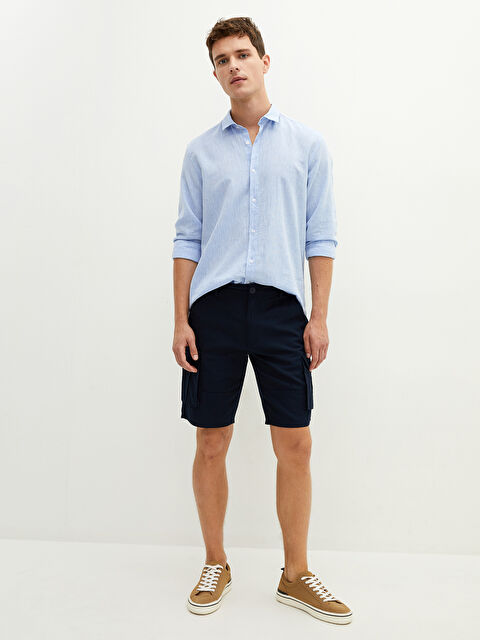 XSIDE Standard Fit Men's Bermuda Shorts - S1FV16Z8-CRP