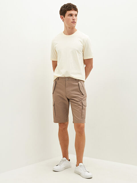 XSIDE Standard Fit Men's Bermuda Shorts - S1FV17Z8-CR8