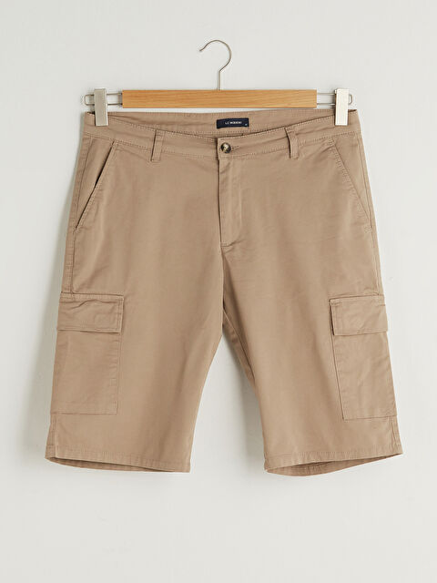 LCWAIKIKI Classic Standard Fit Twill Men's Cargo Shorts - S1G192Z8-HZV