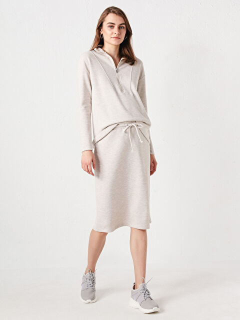 LCWAIKIKI Maternity Beli Lastikli Hamile Kalem Etek - S1G917Z8-L8Q