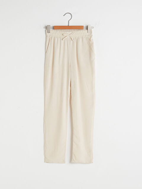 LCW Kids Basic Viscose Girl Trousers With Elastic Waistband - S1GA34Z4-FX0