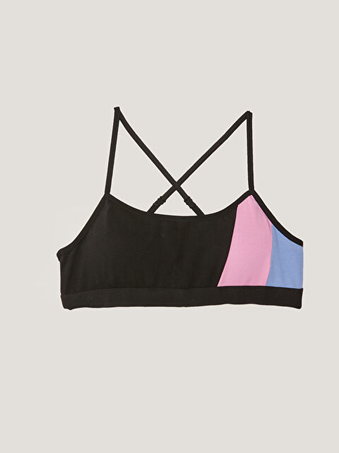 LCW Young Non-wired Cross Strap Color Block Bustier - S1I841Z8-CVL