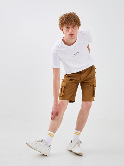 XSIDE Standard Fit Twill Men's Cargo Shorts - S1IL62Z8-EPX