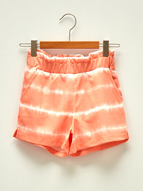 LCW Kids Shorts pour Filles à Taille Élastiquée avec Motif Teinture par Nouage - S1IS30Z4-LR4