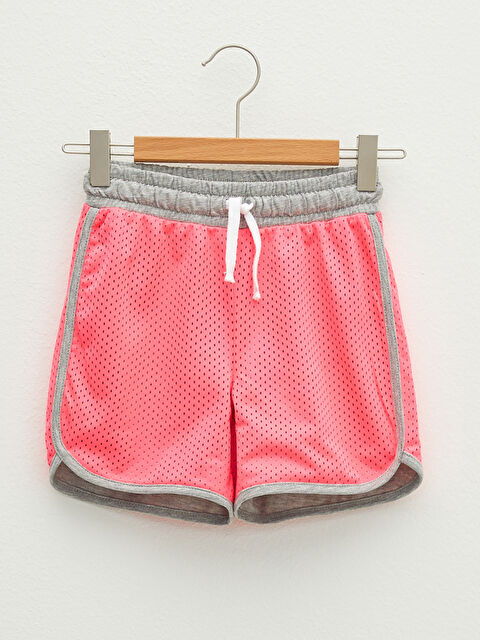 LCW Kids Girls' Patterned Shorts with Elastic Waist - S1IU53Z4-MRJ