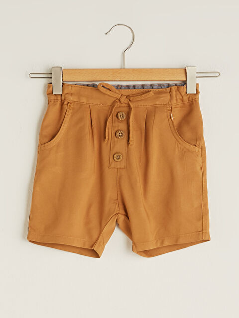 LCW baby Elasticated Waist Basic Baby Boys' Shorts - S1JJ31Z1-GSC