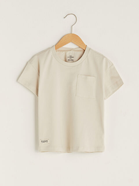 LCW baby Crew Neck Short Sleeve Basic Baby Boy T-Shirt 3 Pieces - S1KC70Z1-FXP