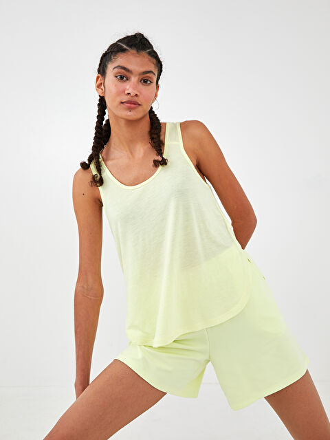 XSIDE ACTIVE شورت رياضي للسيدات بخصر مطاطي وجيوب تفاصيل - S1KG48Z8-TGE