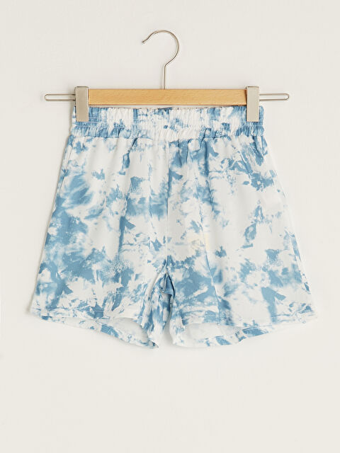 LCW Kids Shorts Fille En Viscose À Motif Tie-Dye Avec Taille Élastique - S1KP97Z4-LQQ