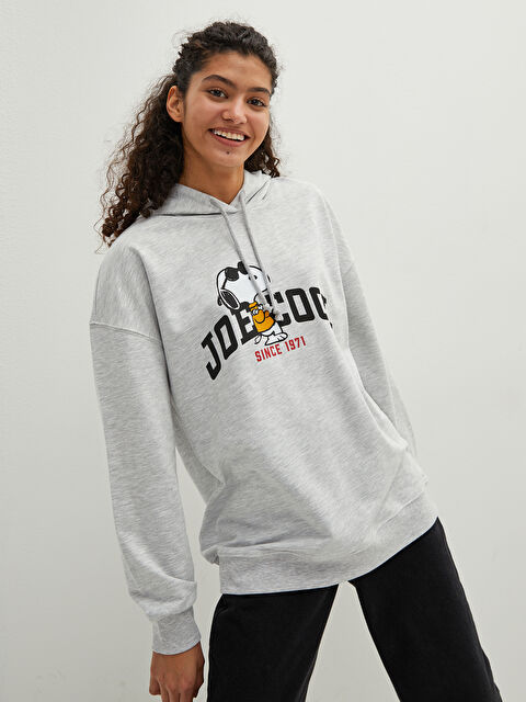 LCW Vision Snoopy Printed Long Sleeve Women's Hoodie - S1KU55Z8-LAL