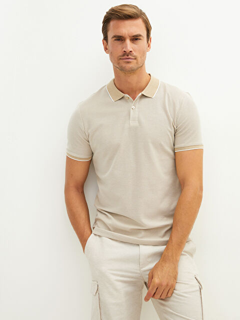 LCW Vision Polo Neck Short Sleeve Men's T-Shirt - S1M793Z8-HZZ