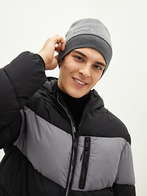 LCW ACCESSORIES Etiket Baskılı Triko Erkek Bere - W11287Z8-CTH