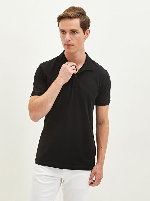 LCWAIKIKI Classic Polo Neck Short Sleeve Pique Men's T-Shirt - W11402Z8-CVL