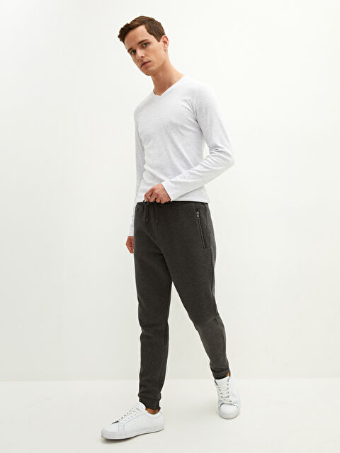 LCWAIKIKI Basic Мужские толстые спортивные джоггеры стандартного кроя - W11454Z8-D5D