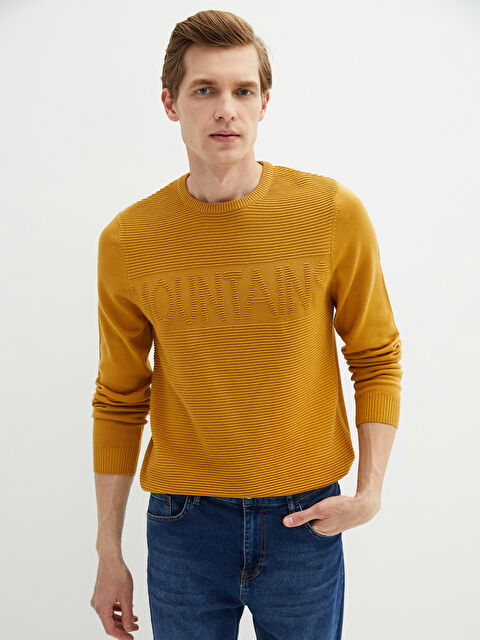 SOUTHBLUE Мужской свитер с круглым вырезом из трикотажа - W11716Z8-GMD