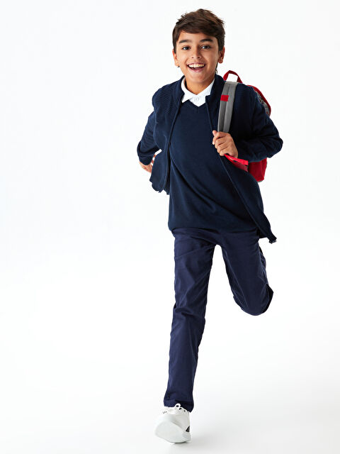 LCW Kids بنطلون أولاد جبردين أساسي - W12153Z4-HRC