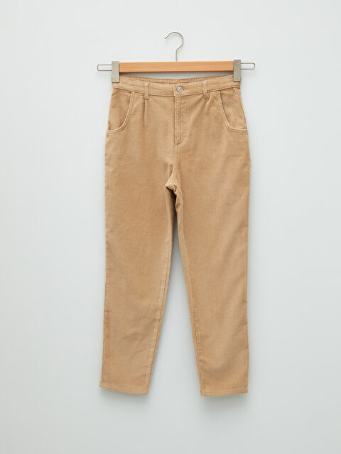 LCW Kids Basic Velvet Girl Trousers - W12292Z4-KNF