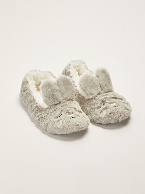 LCW STEPS Pantoufles de Maison pour Femmes en Peluche avec Détail de Broderie. - W14137Z8-RQ0