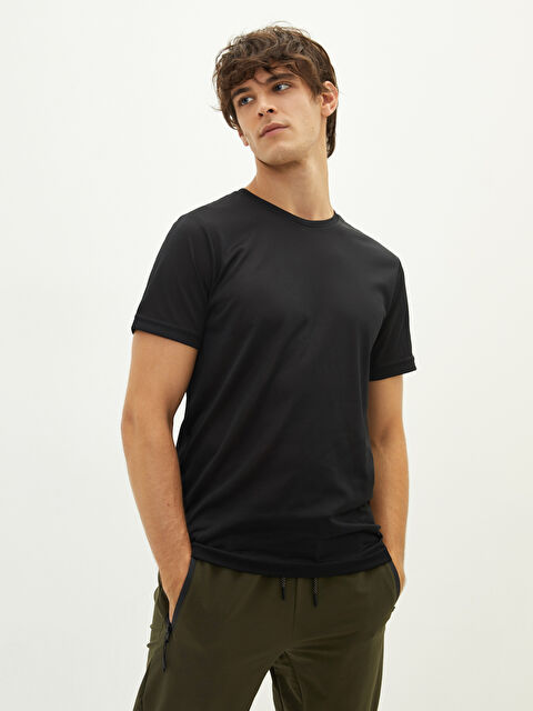 LCW OUTDOOR Bisiklet Yaka Kısa Kollu Erkek Tişört - W14301Z8-CVL