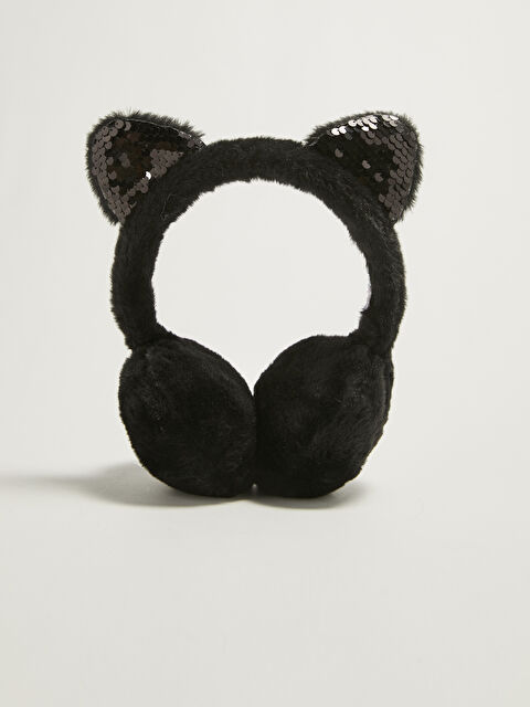 LCW ACCESSORIES Girl's Sequin Detailed Plush Earmuffs - W15012Z4-HUC