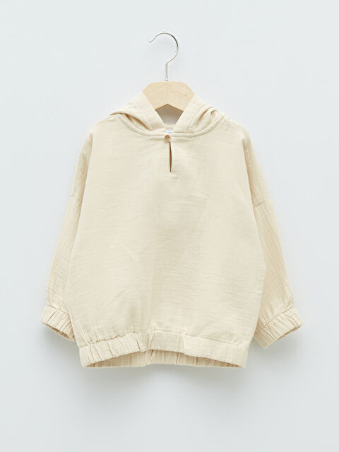 LCW baby Hooded Long Sleeve Cotton Baby Boy Shirt - W16718Z1-FX0