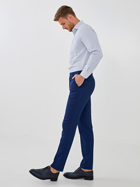 LCWAIKIKI Formal Slim Fit Textured Men's Trousers -W18607Z8