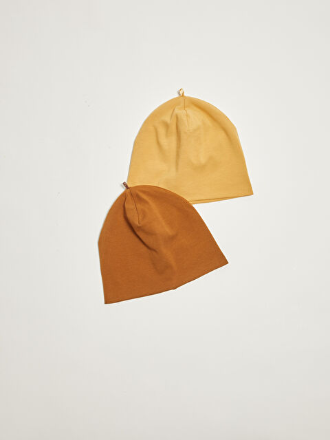 LCW baby Basic Cotton Baby Boy Beret 2-Pack - W18880Z1-FKH