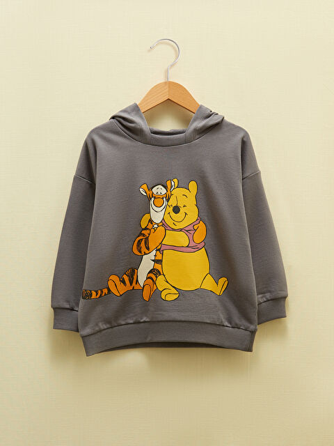 LCW baby Long Sleeve Winnie the Pooh Printed Baby Boy Hoodie - W1CC50Z1-H0H