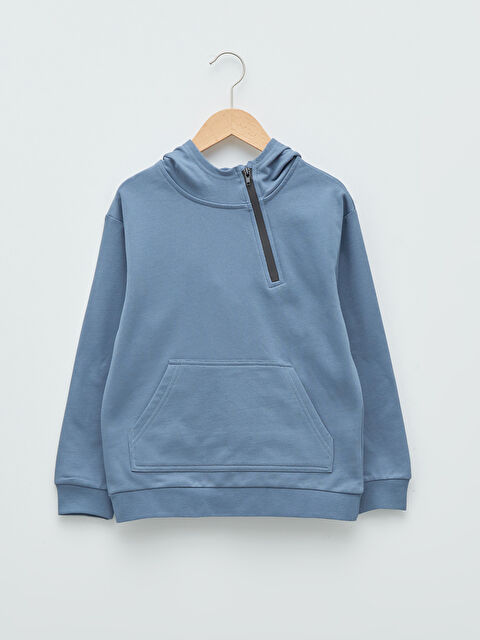 LCW Kids Dječak INDIGO Majica s kapuljačom/Dukserica - W1CG70Z4-H8X