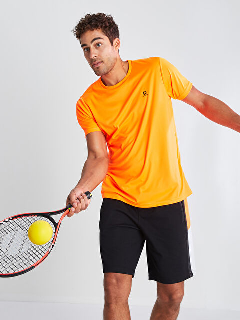 XSIDE ACTIVE T-shirt de Sport à Manches Courtes pour Hommes avec Col Rond - W1DR29Z8-RVD